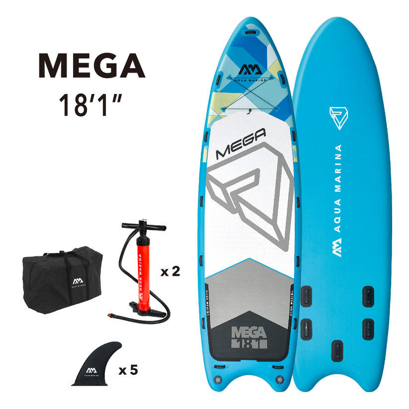 Aqua Marina Mega 18ft1in / 550cm Multi Person Inflatable Stand Up Paddle Board 1/7