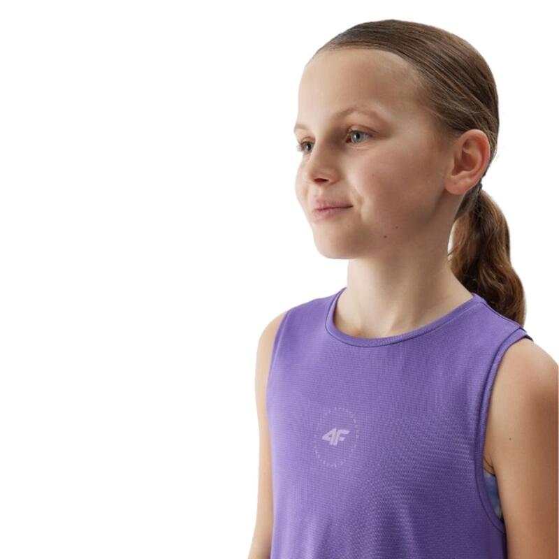 T-shirt de alça Menina 4F TFTSF695. Violet