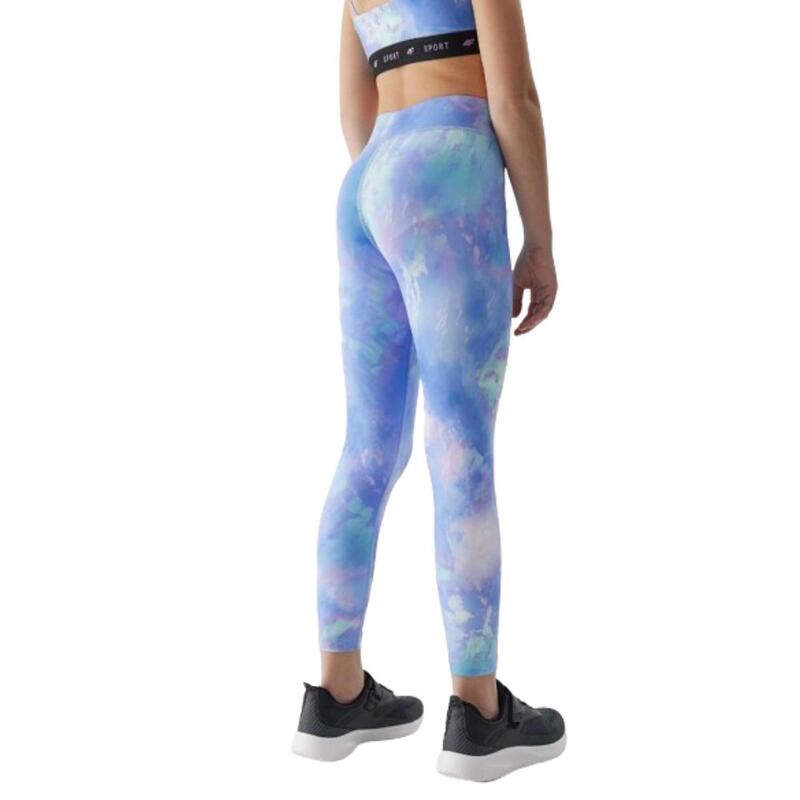 Leggings de Desporto Rapariga Respiráveis 4F TFTIF222. Violet