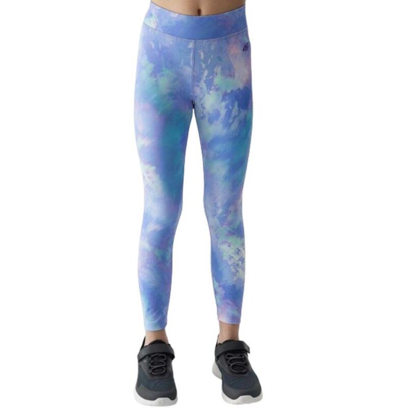 Leggings de Desporto Rapariga Respiráveis 4F TFTIF222. Violet