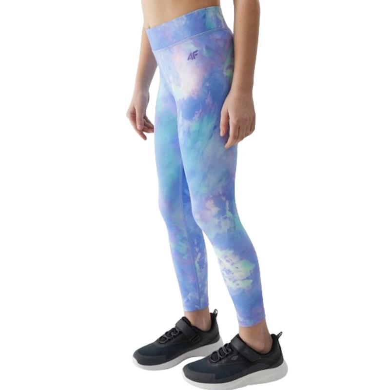 Leggings de Desporto Rapariga Respiráveis 4F TFTIF222. Violet