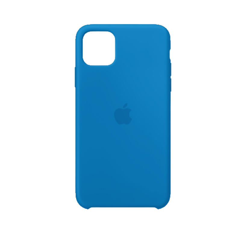 Apple carcasa silicona compatible con Apple iPhone 11 Pro Max azul surfero
