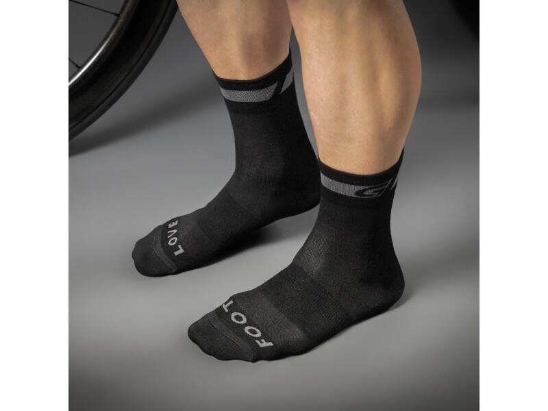 Chaussettes vélo Regular Cut Unisexe Taille M - Mérinos Noir 2/3