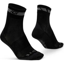Chaussettes vélo Regular Cut Unisexe Taille M - Mérinos Noir