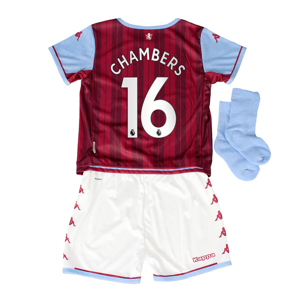 Equipación Bebé Kappa Aston Villa Roja/Azul 2021/2022 3/3