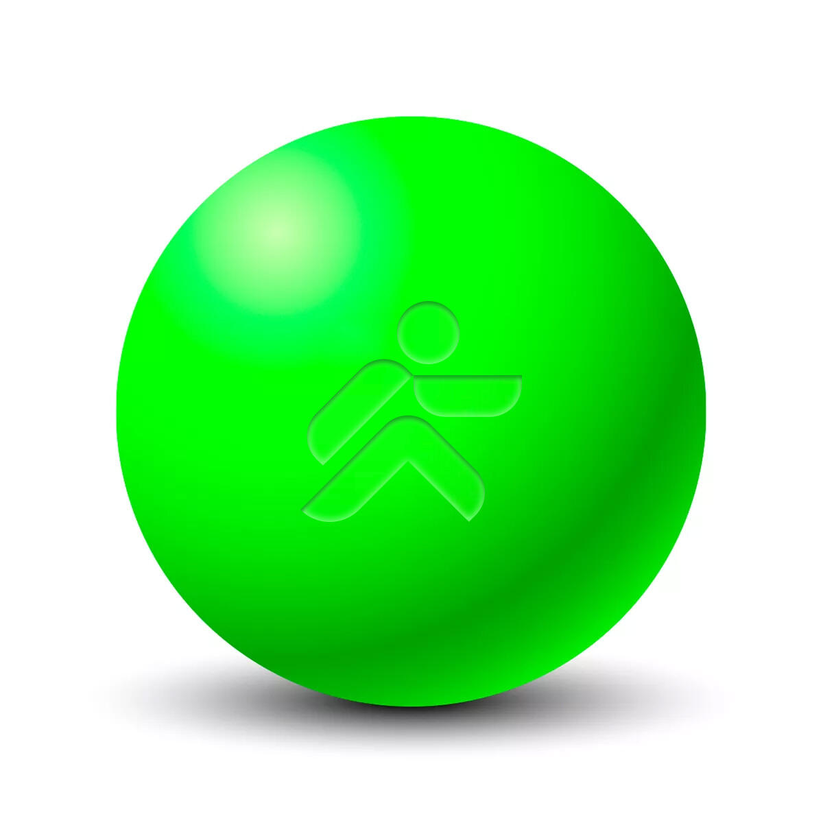 GLADIATORFIT Palla da massaggio in ebanite Ø 6 cm "Palla di schiuma