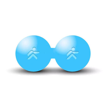 Dubbele ebonieten massagebal "Foam Ball" Ø 6cm JustFit