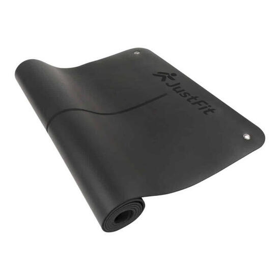 Yoga sportschool fitness rubberen mat 183x68x0,5cm JustFit