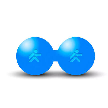Dubbele ebonieten massagebal "Foam Ball" Ø 6cm JustFit