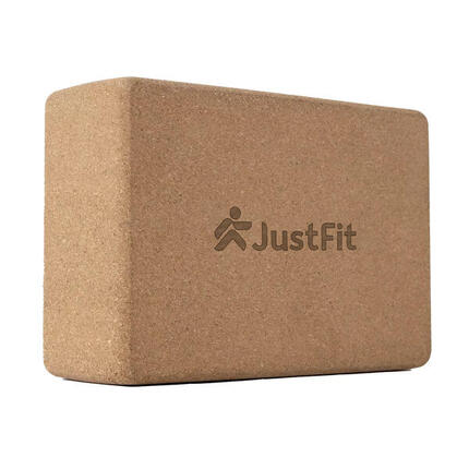Yoga-Baustein "Yoga Block" aus rutschfestem Kork JustFit