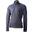 Man Long Sleeves Zip Neck Shirt - Dark Blue