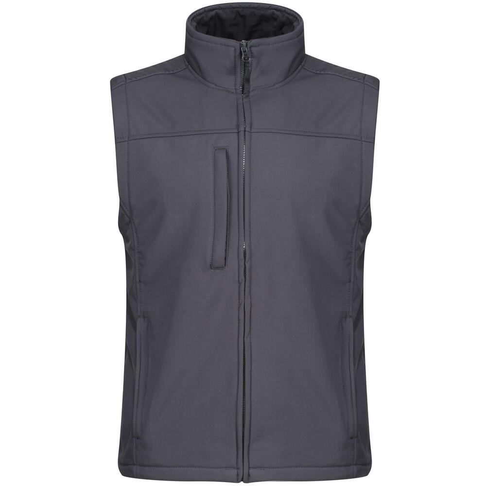 Regatta Mens Flux Softshell Bodywarmer / Sleeveless Jacket Water Repellent