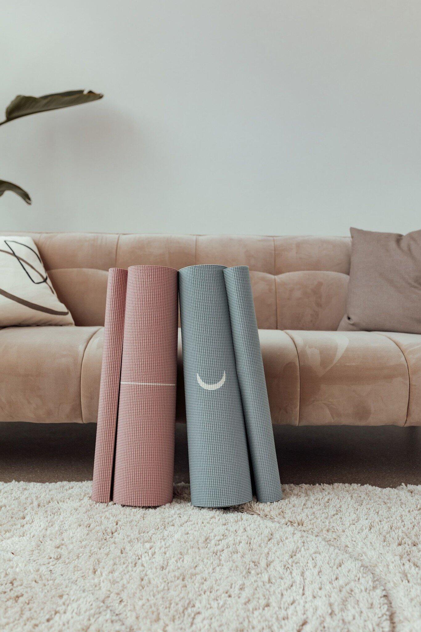 Lotus Yogamat sticky extra dik moon asgroen 5/5