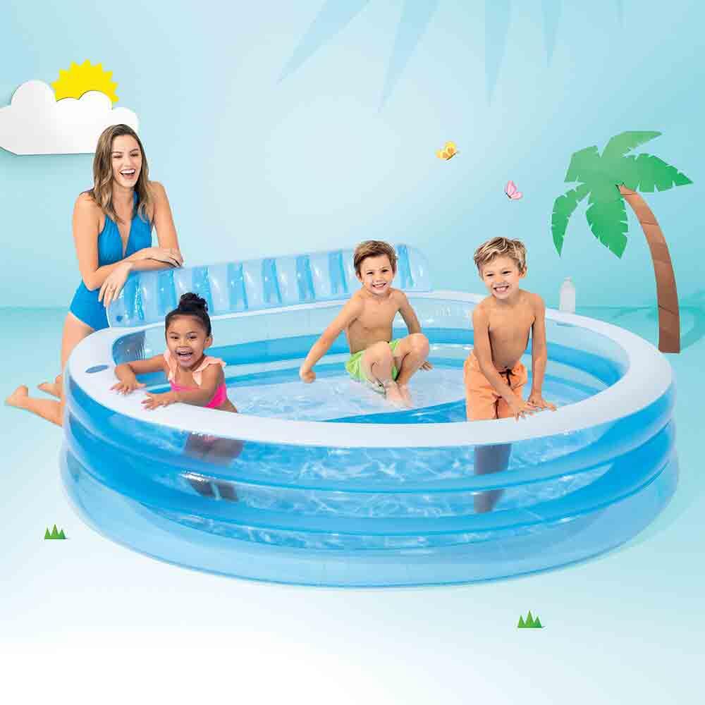 Swim Center Family Lounge Pool Round Shape