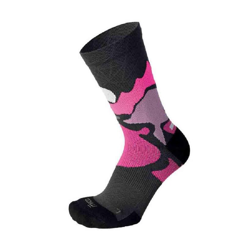 Women Extra Dry Crew Socks - Dark Pink