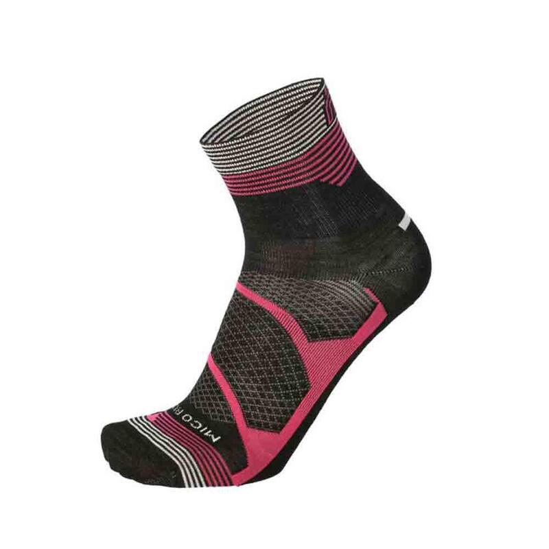 Unisex Natural Merino Quick Dry Crew Sock - Pink