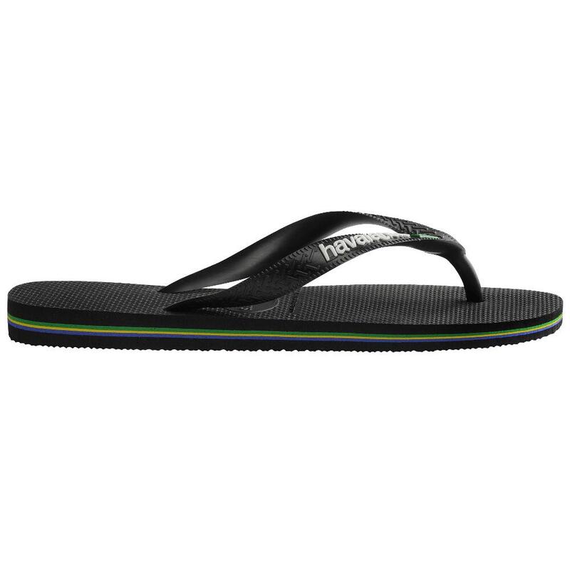 BRASIL LOGO Unisex Sandals - BLACK