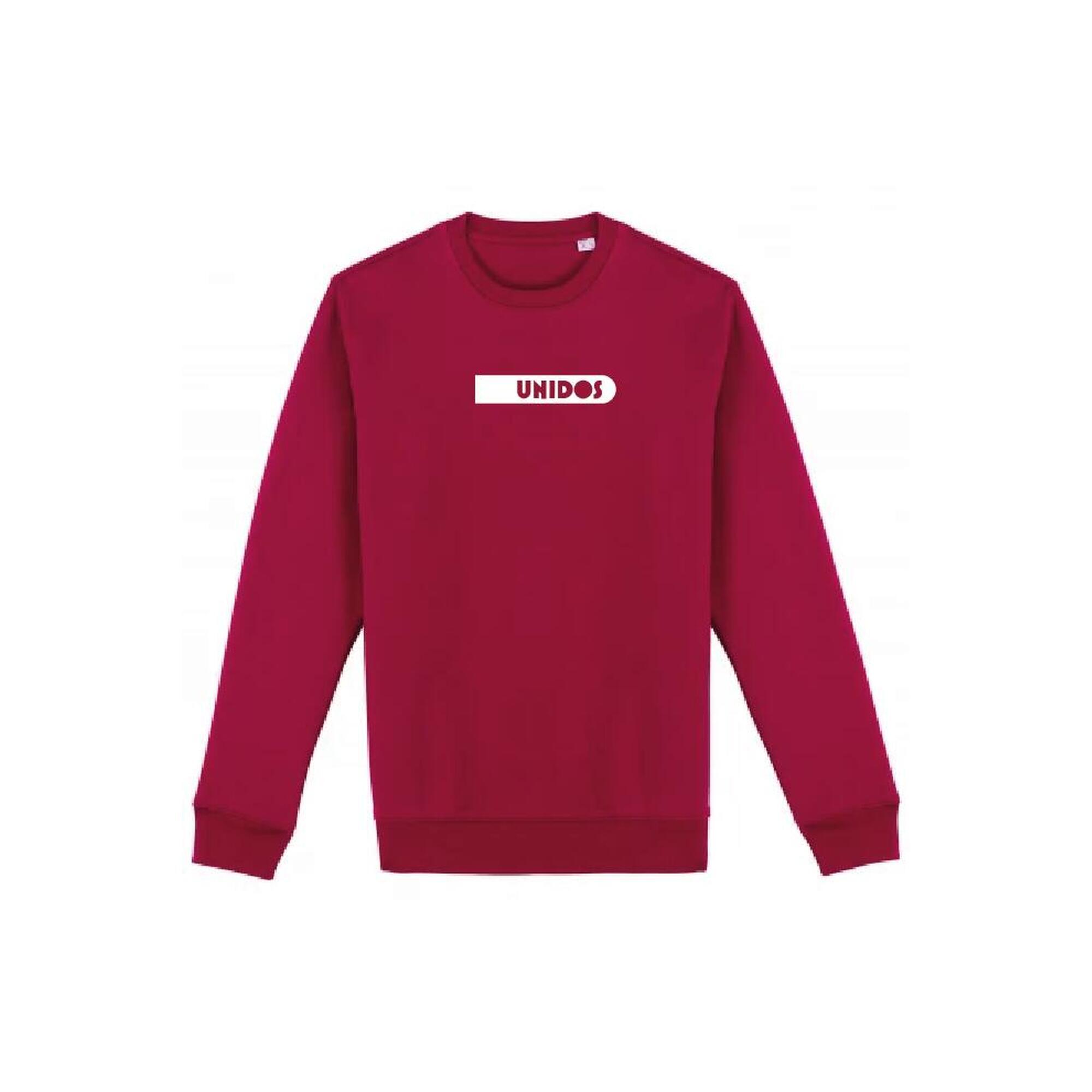 Sweater Padel Unisexe - Iconic print, rouge/blanc