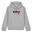 Hoodie Padel Unisexe - Bounce print, gris/noir/rouge