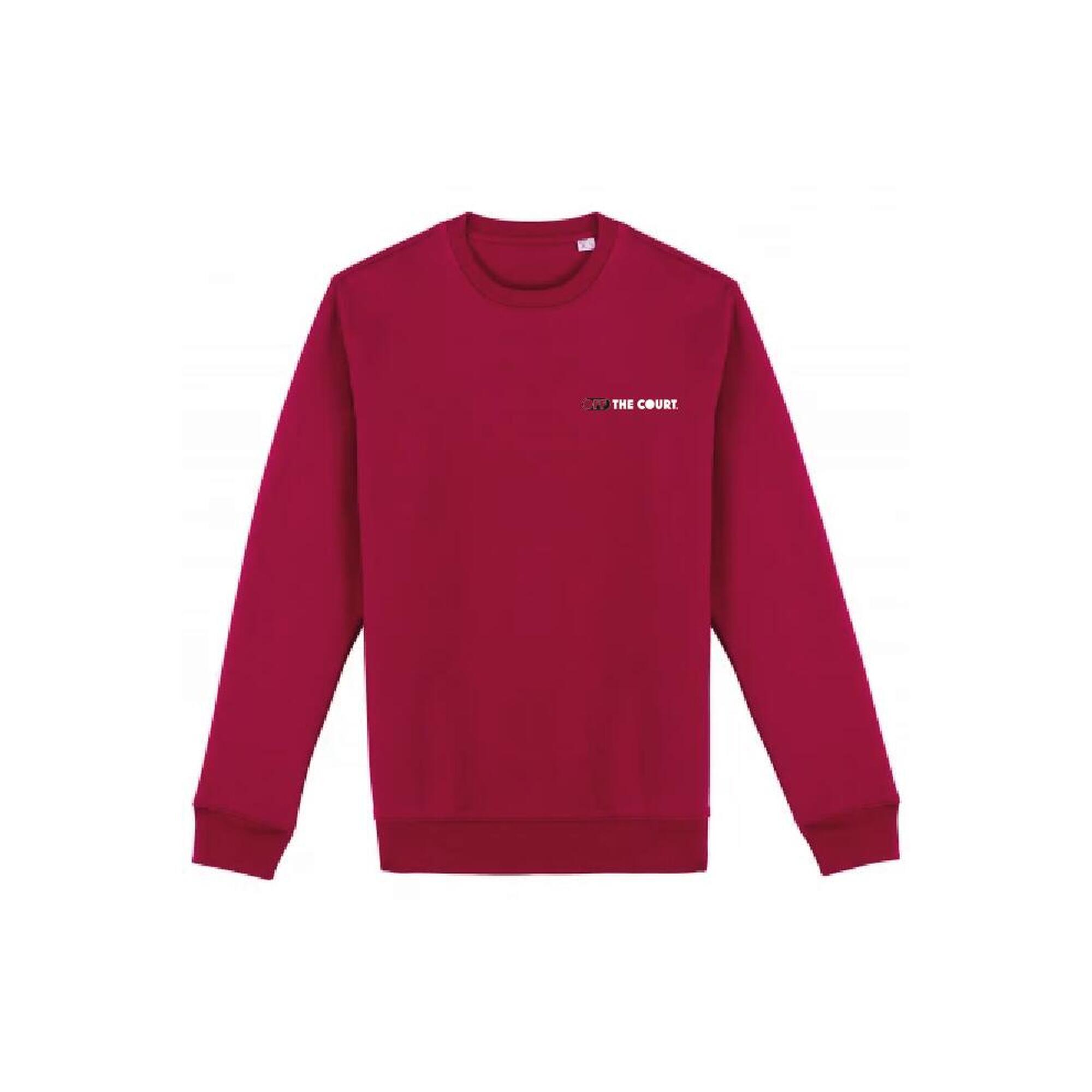 Sweater Padel Unisexe - Off The Court print, rouge/noir/blanc
