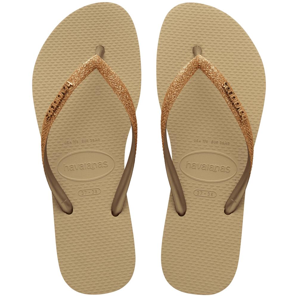 havaianas rose gold sandals