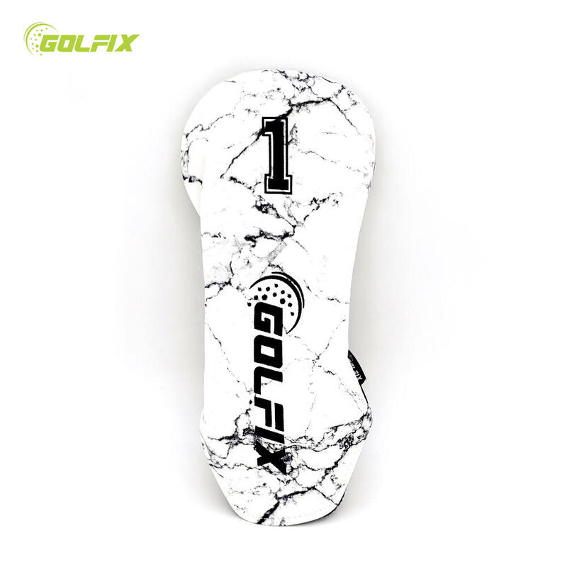 Golf Head Covers Set For Driver Golf Clubs - White