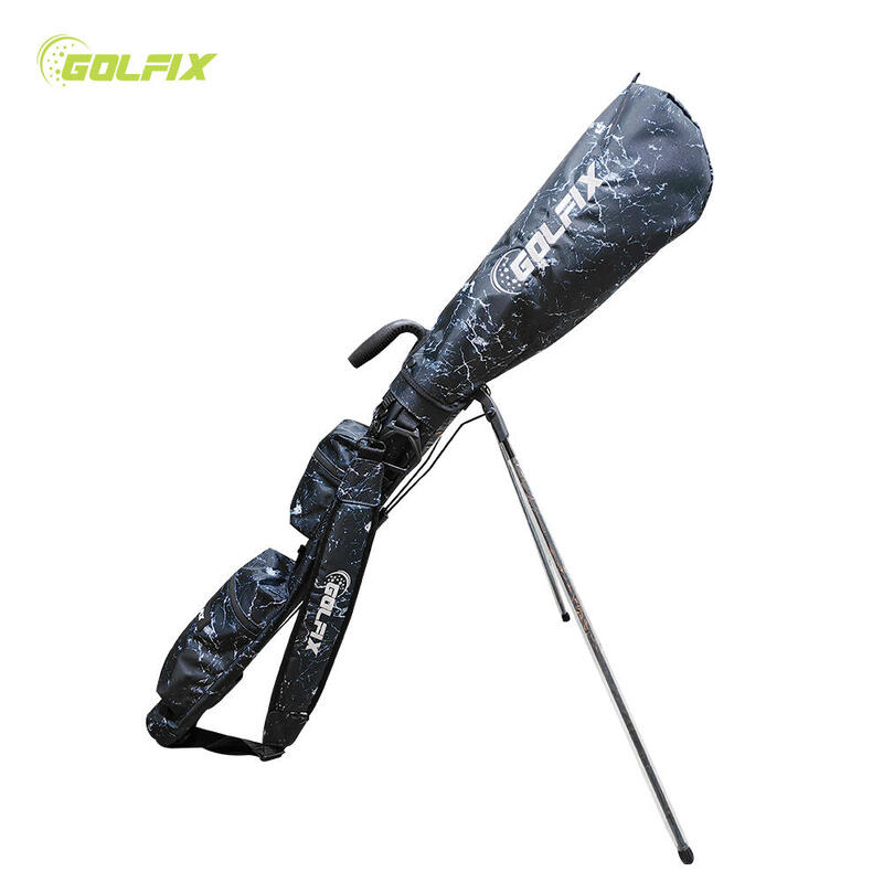 Marble GOLF BAGS WITH STAND SUITABLE FOR GOLF FIELD - Black