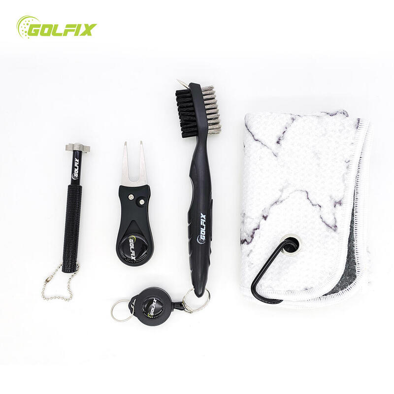 Golf Club Brush+Cleaner Towel and Groove Cleaning Kit