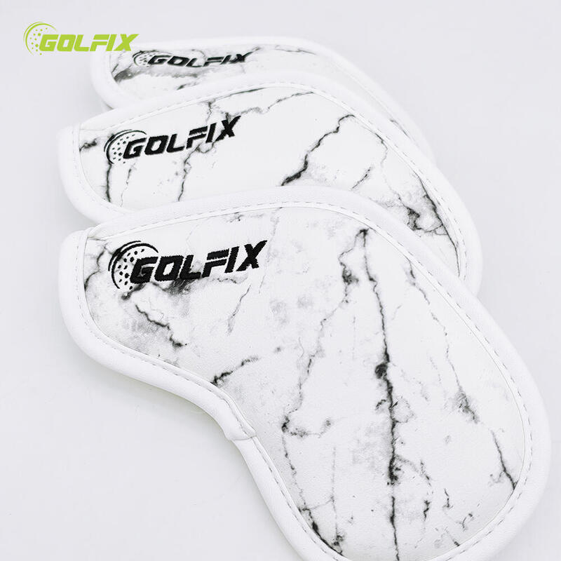 鐵桿高爾夫球頭保護套套裝（9 件組） - 白色