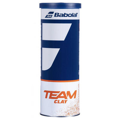 Babolat Team Clay - Set da 3 palline per terra battuta