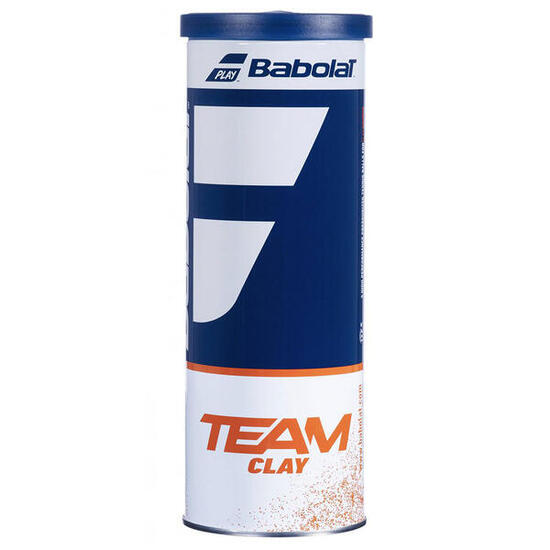 Babolat Team Clay - Set da 3 palline per terra battuta