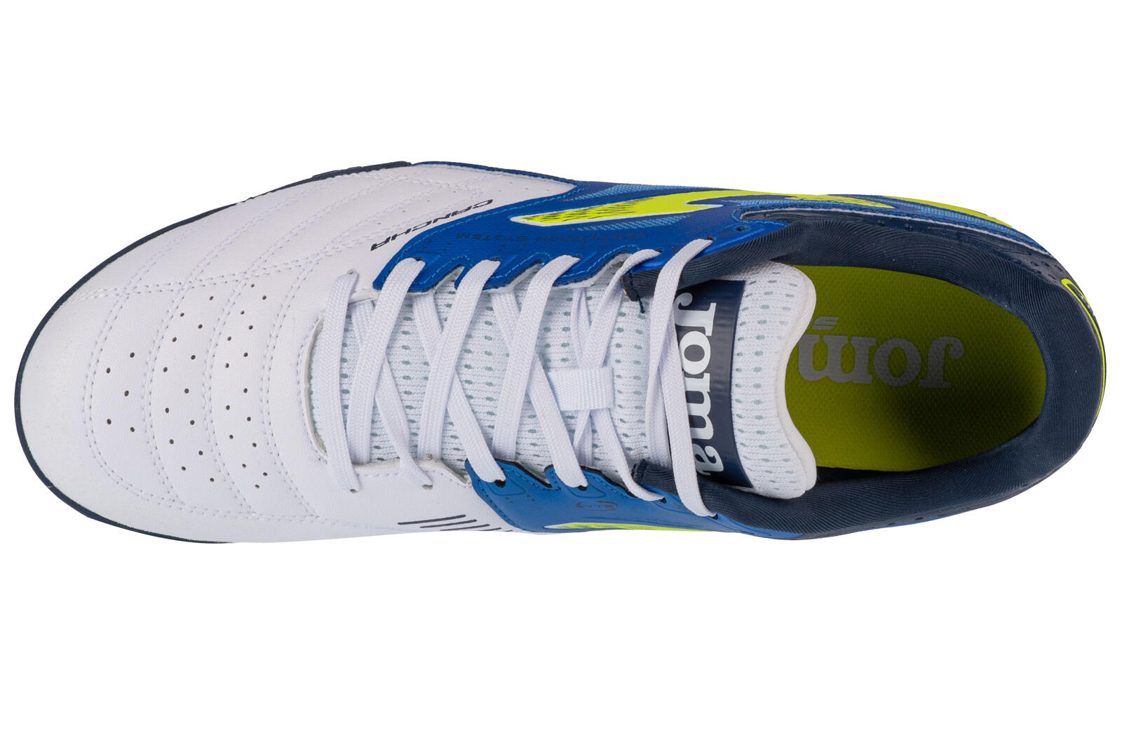 Scarpe da calcio Adulto Joma Cancha 2402 Turf bianco 3/4