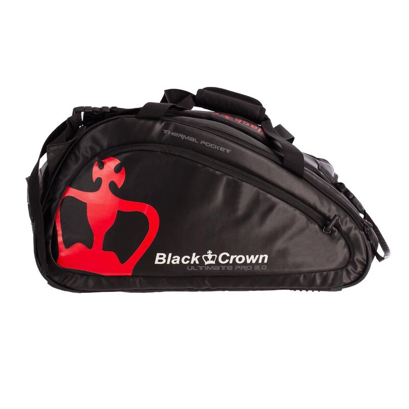 Sac de padel Black Crown Ultimate pro 2.0 noir et rouge