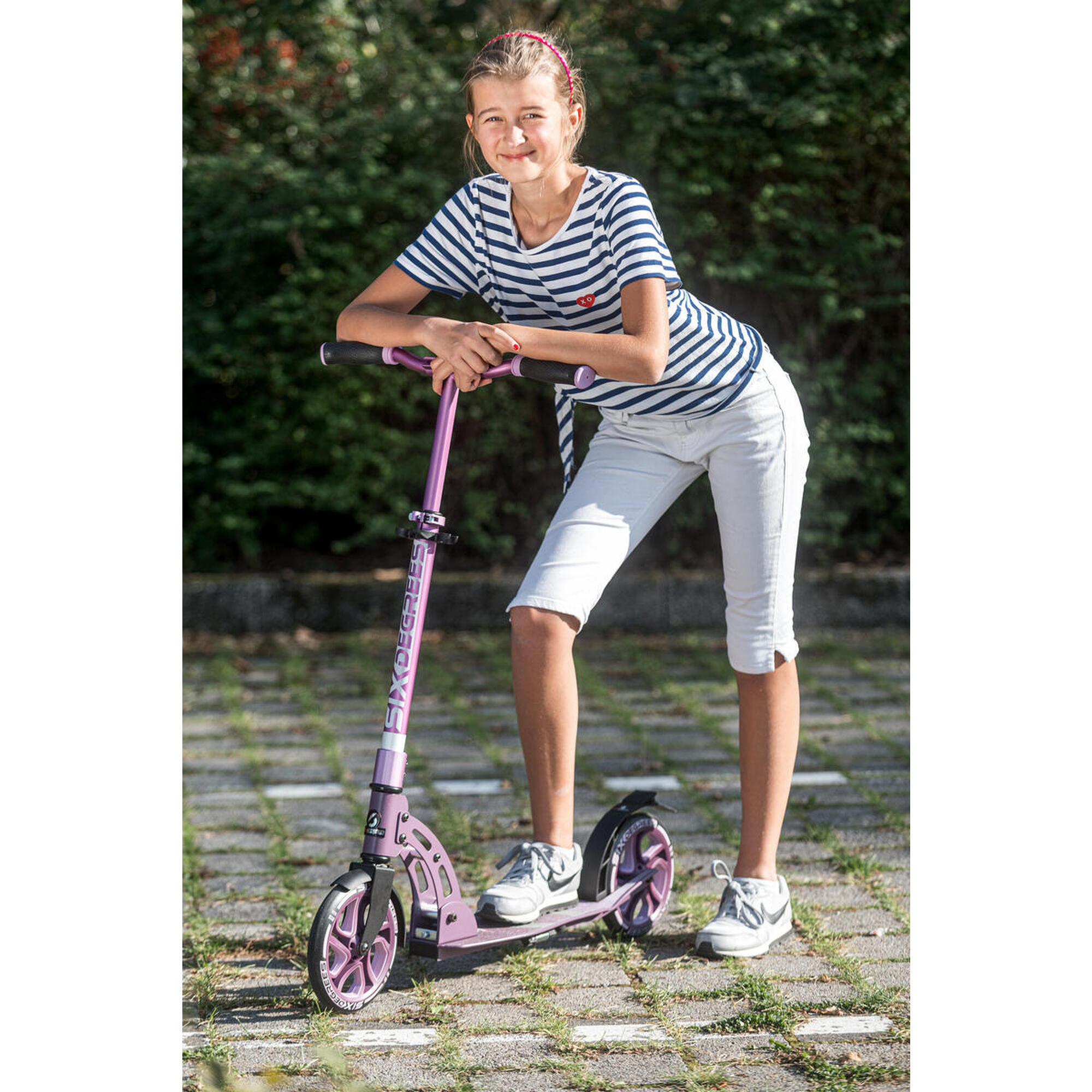 SIX DEGREES Aluminium Scooter 205 mm lila -TESTSIEGER-