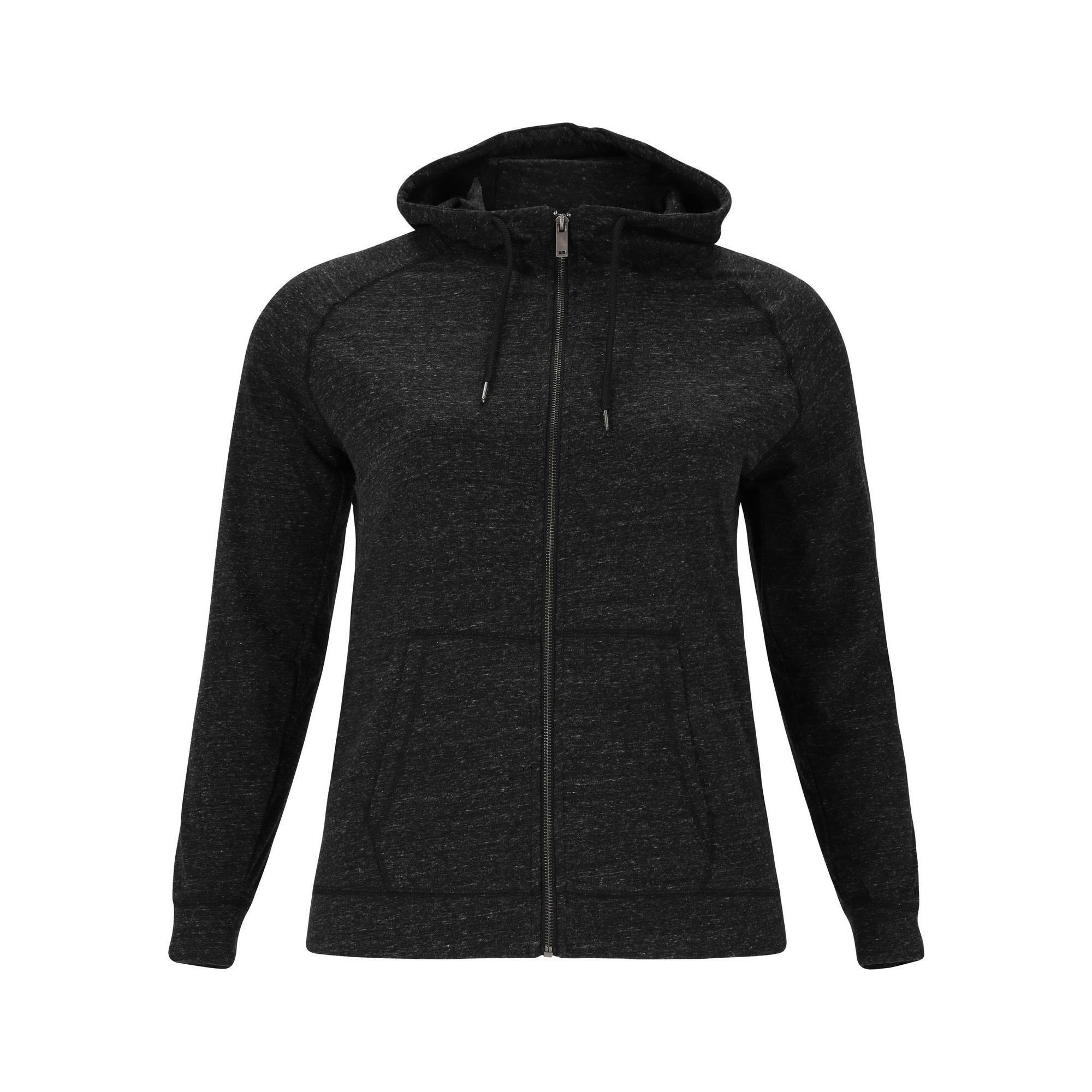 Endurance Q - Veste De Sweat Olivia Melange - Sweat-shirt - Noir|violet - 44 L - Decathlon