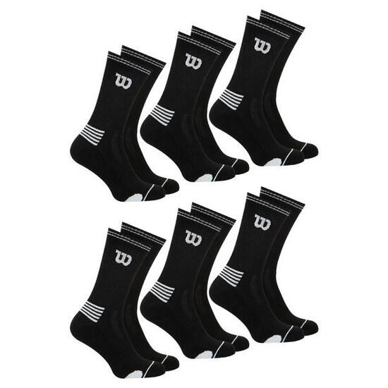 Lot de 6 paires de chaussettes mi-hautes homme Essentiel