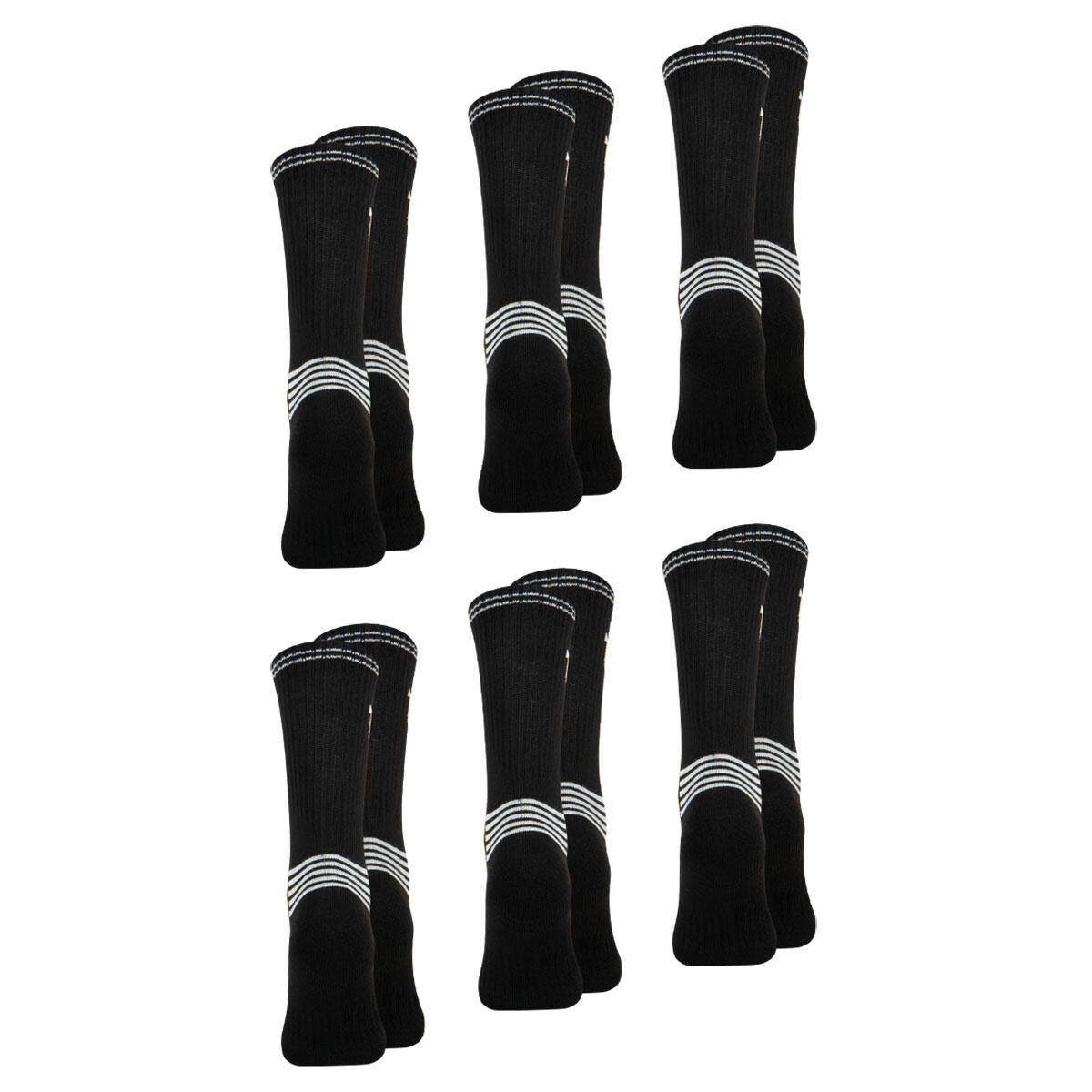 Lot de 6 paires de chaussettes mi-hautes homme Essentiel 3/4