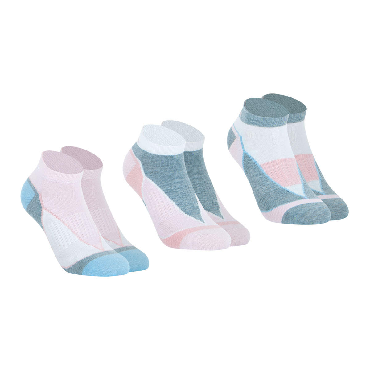 Lot de 3 paires de chaussettes basses femme Sport 2/4