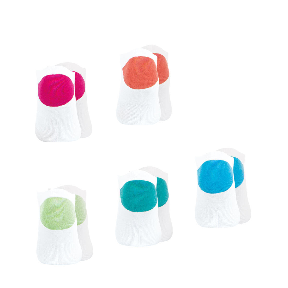 Lot de 5 paires de socquettes femme Essentiel 3/4