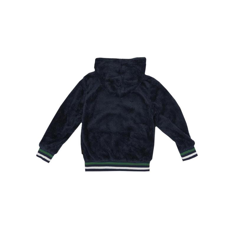 Sudadera con capucha de sherpa universitaria para niños