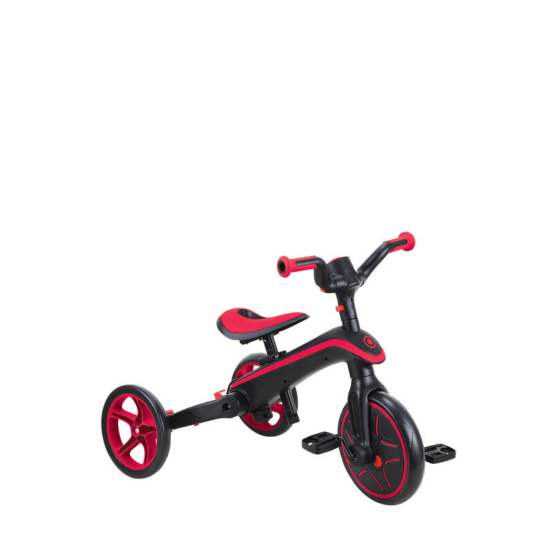 Tricicleta Globber Explorer 4 in 1 pliabila, culoare rosie