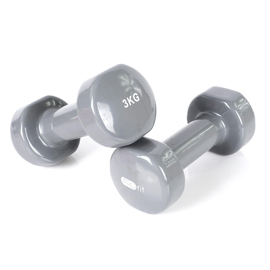 Hantle winylowe Profit szare 2x3 kg DK 4102 2/6