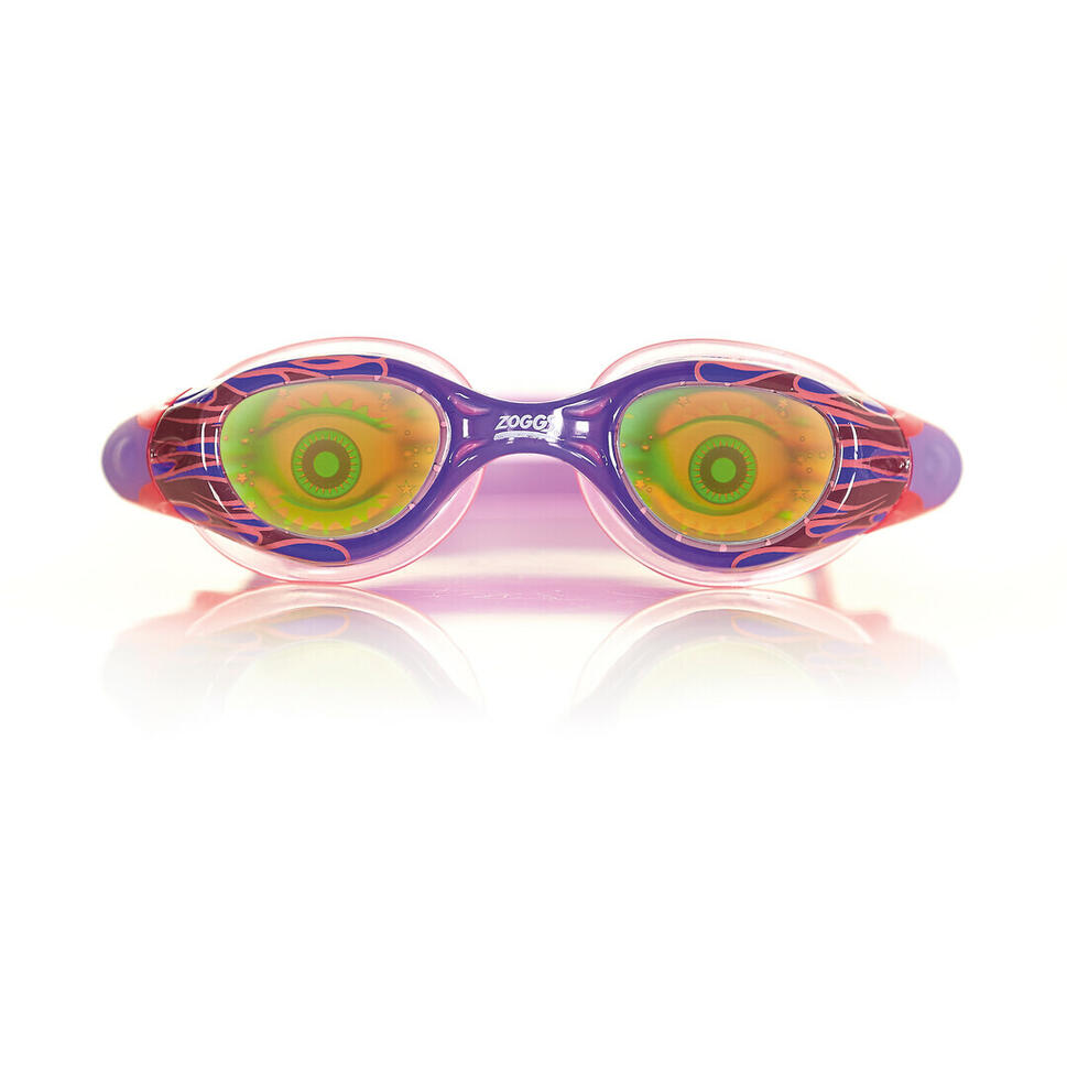 Okulary juniorskie z hologramem Zoggs Sea Demon Pink