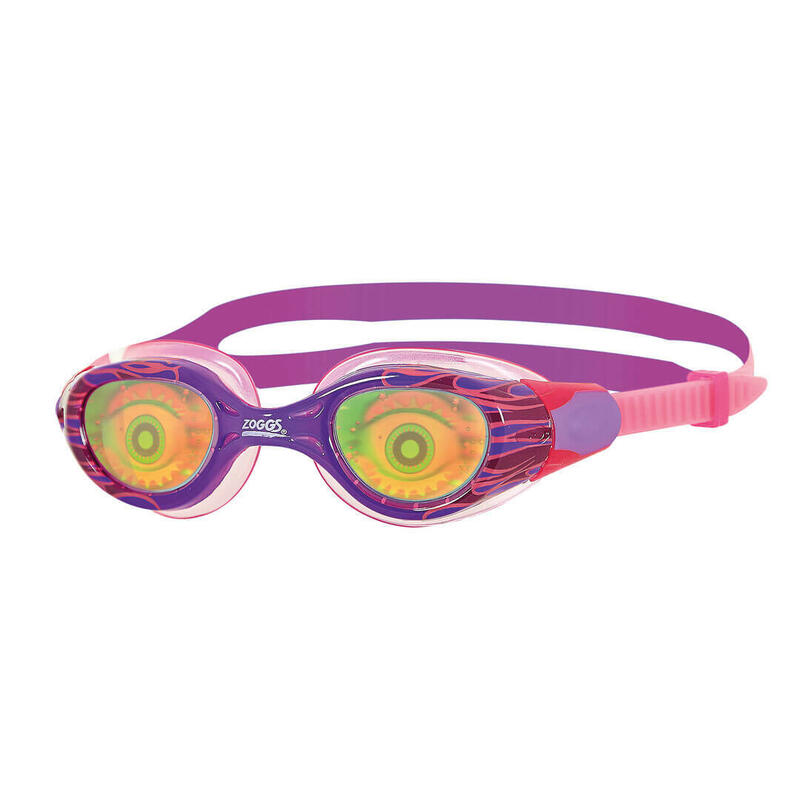 Okulary juniorskie z hologramem Zoggs Sea Demon Pink