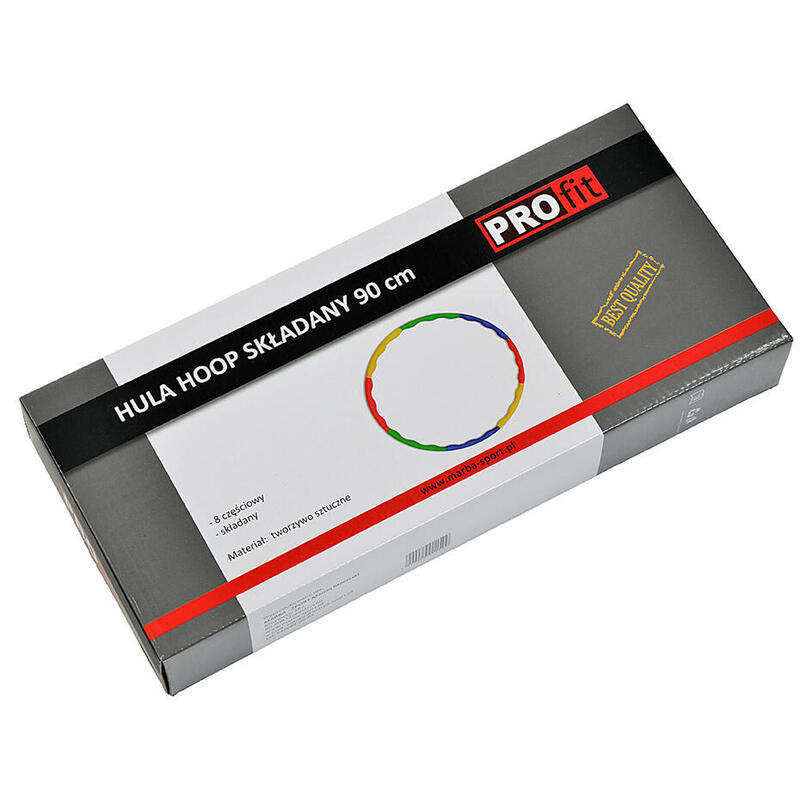 Hula Hoop PROFIT pliabil 90 cm 8 piese