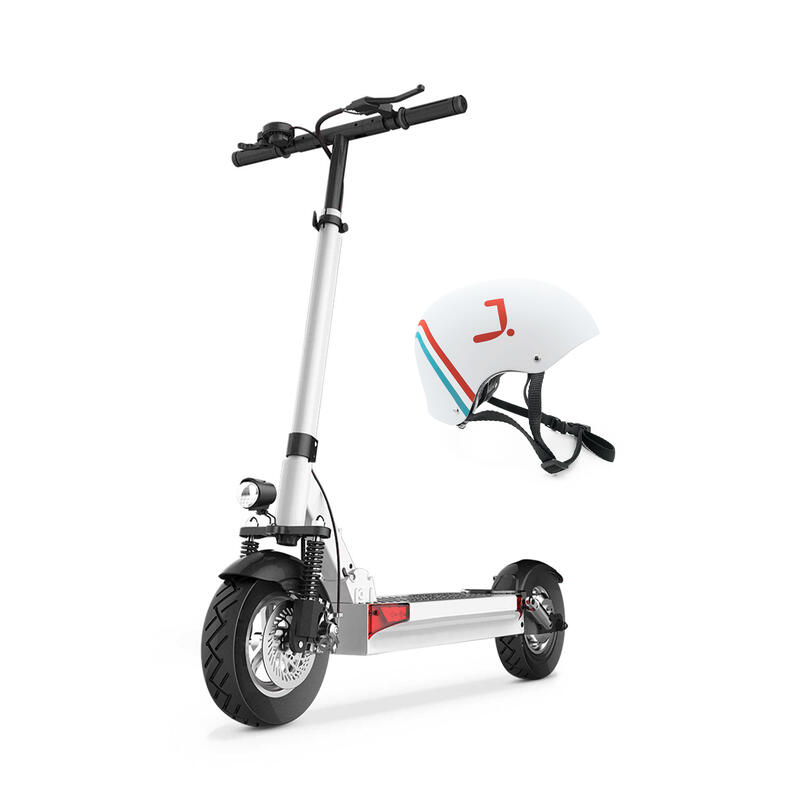 Joyor Y5S witte elektrische scooter voor volwassenen + helm