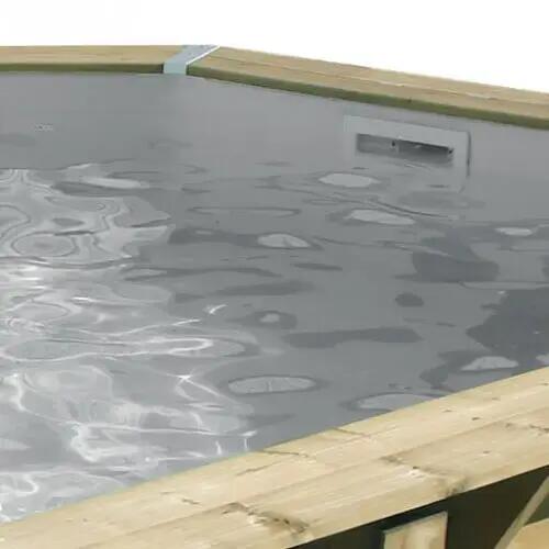 Piscine bois Océa 6,10 x 4,00 x 1,30 m - Liner gris 2/5