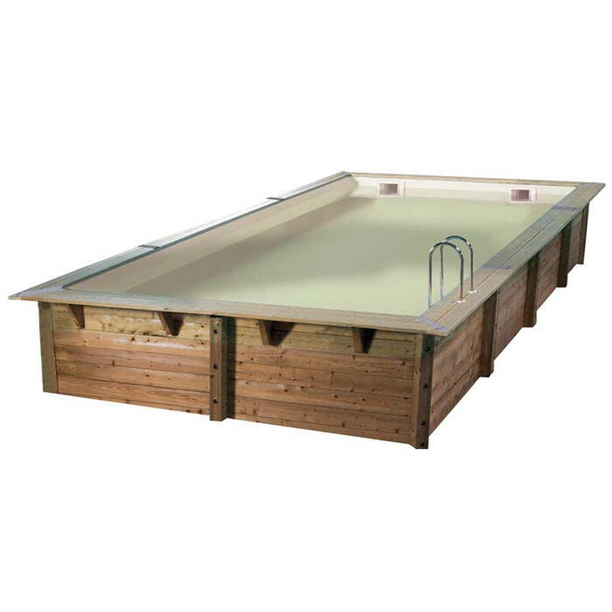Kit piscine Nortland-Ubbink LINEA 5.00x8.00x1.40m beige