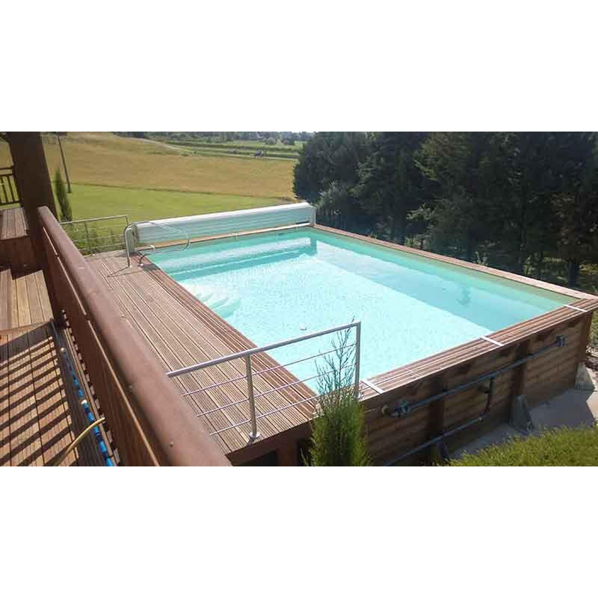 Kit piscine Nortland-Ubbink LINEA 3.50x6.50x1.40m beige