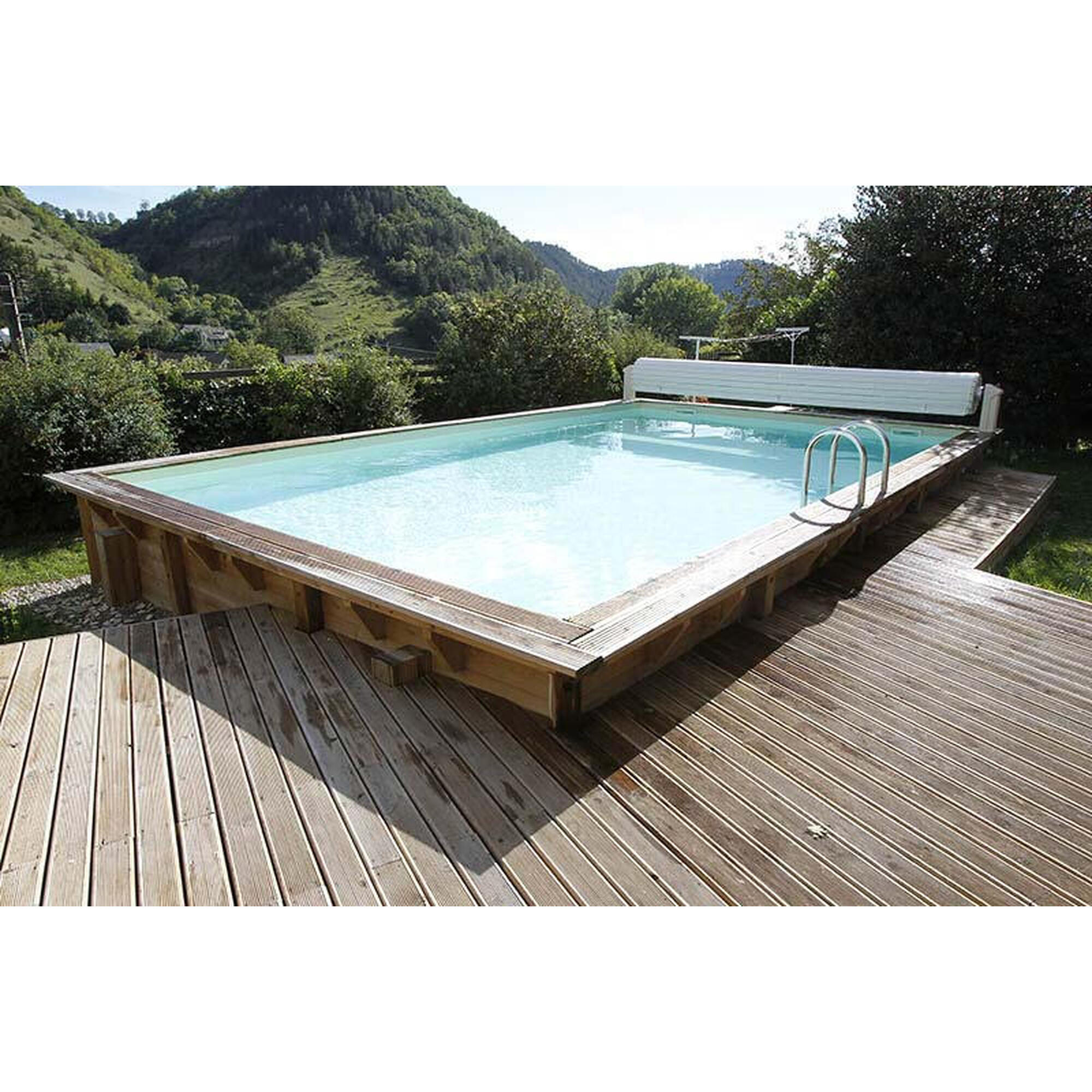 Kit piscine Nortland-Ubbink LINEA 5.00x8.00x1.40m beige